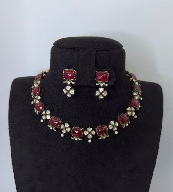 Ruby Victorian Necklace