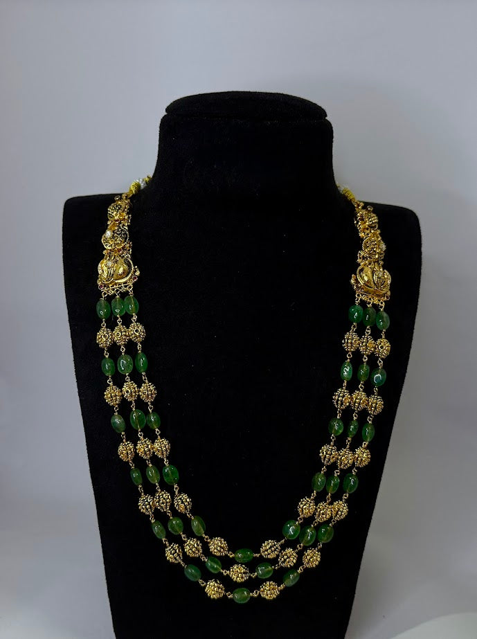 Green Bead Gundu Mala