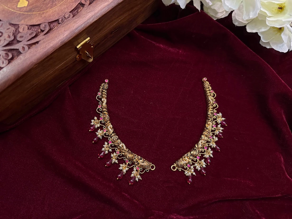 Ruby Kanti Neck Piece- Only Kanti
