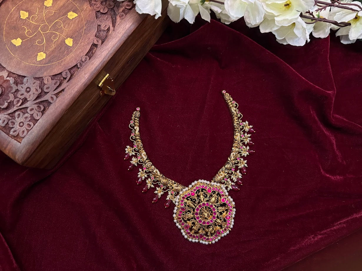 Ruby Kanti Neck Piece- Only Kanti