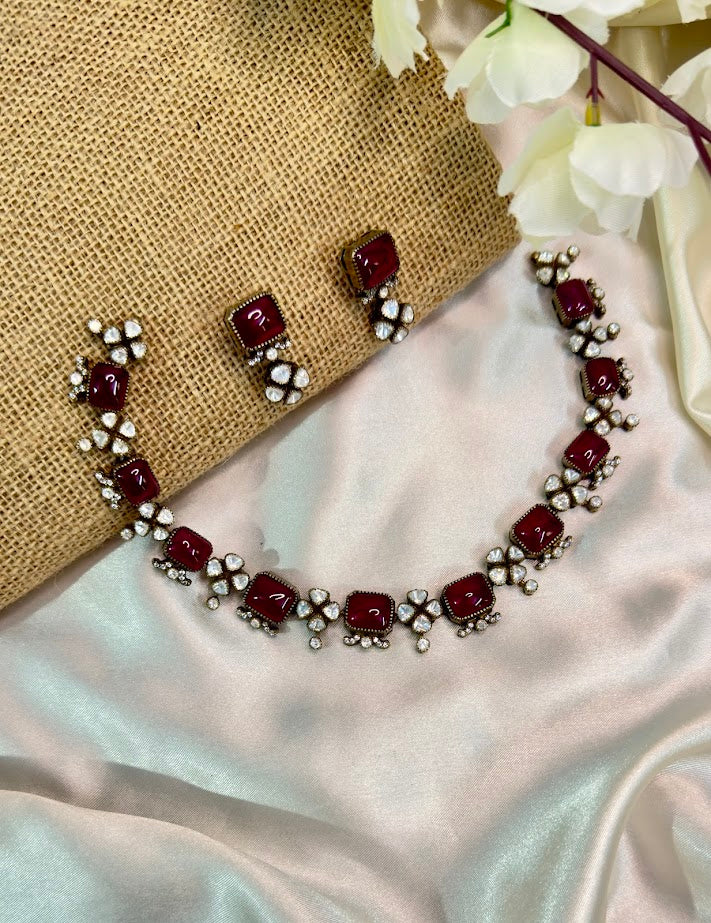 Ruby Victorian Necklace