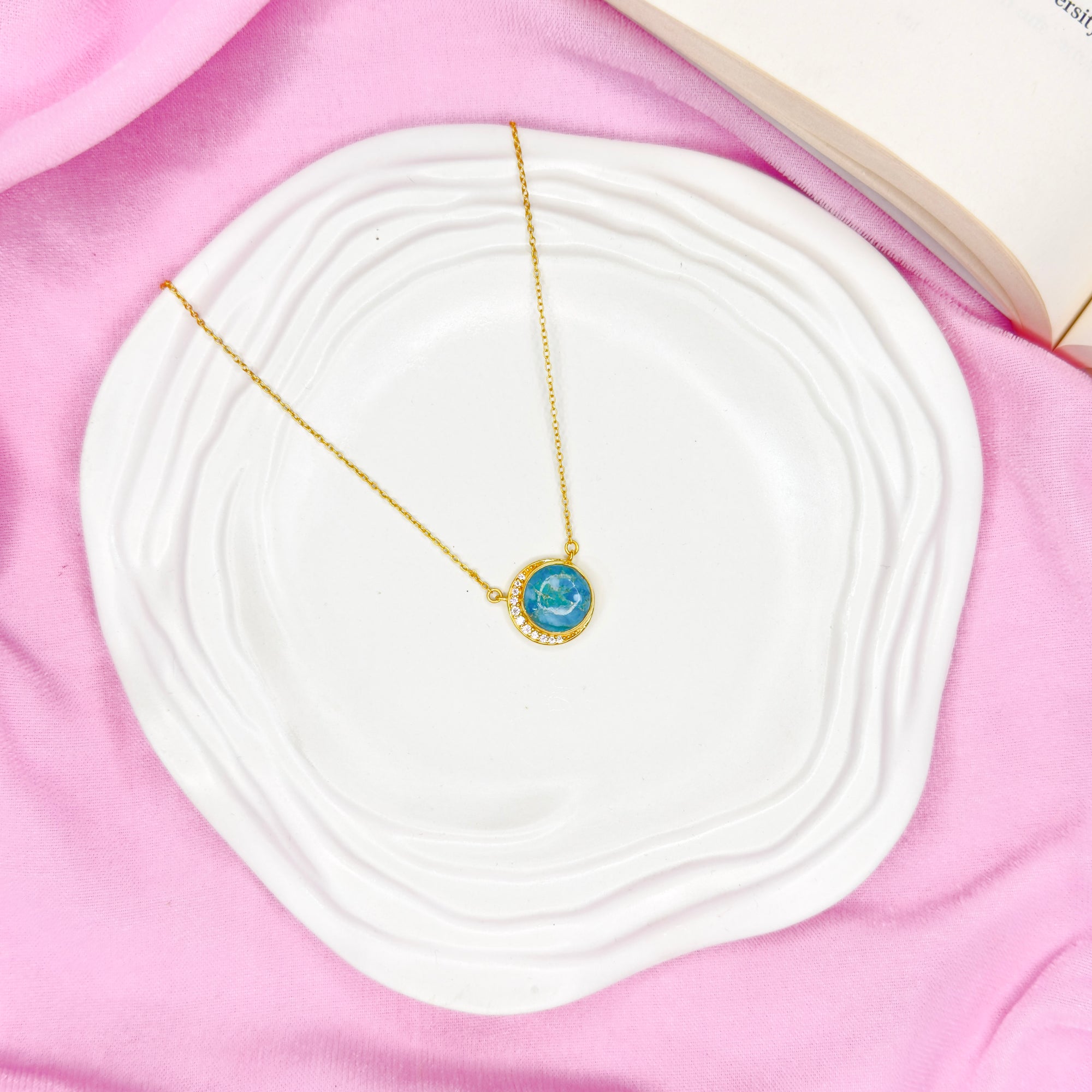 Golden Turquoise Necklace
