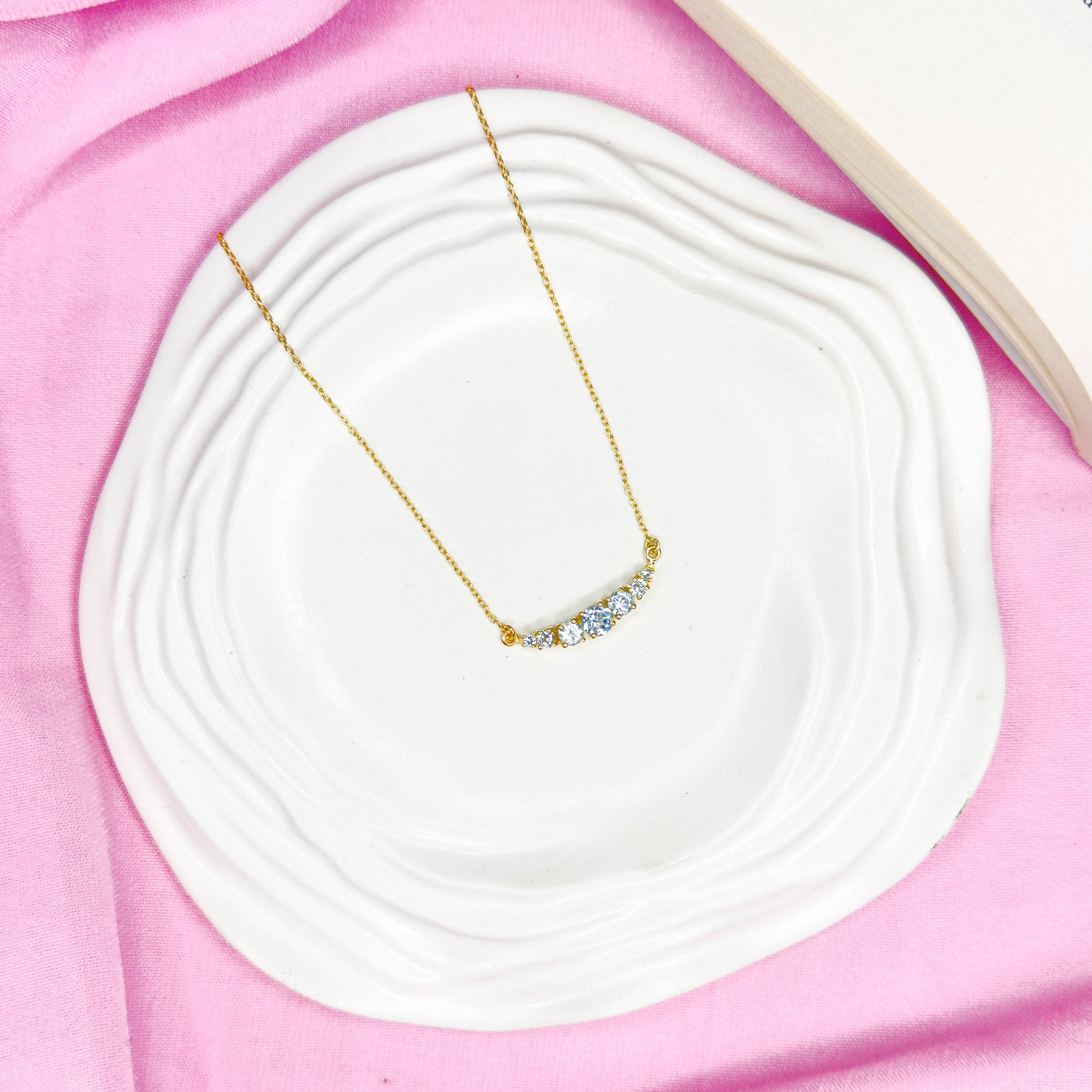Sky Blue Stone Necklace