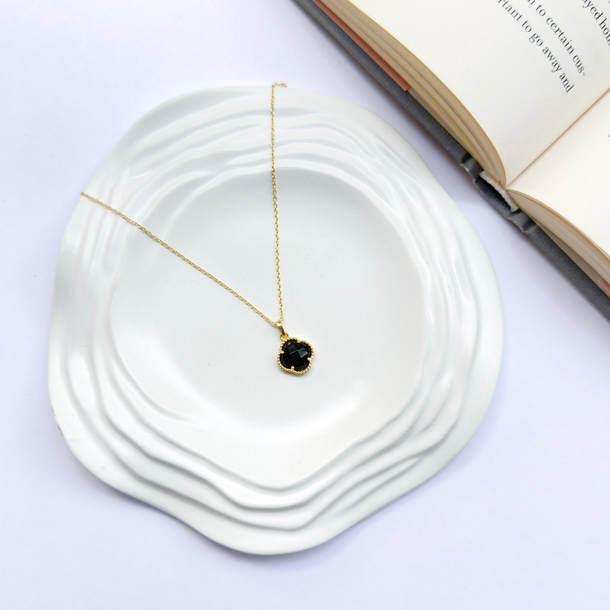 Moonlit Clover Necklace