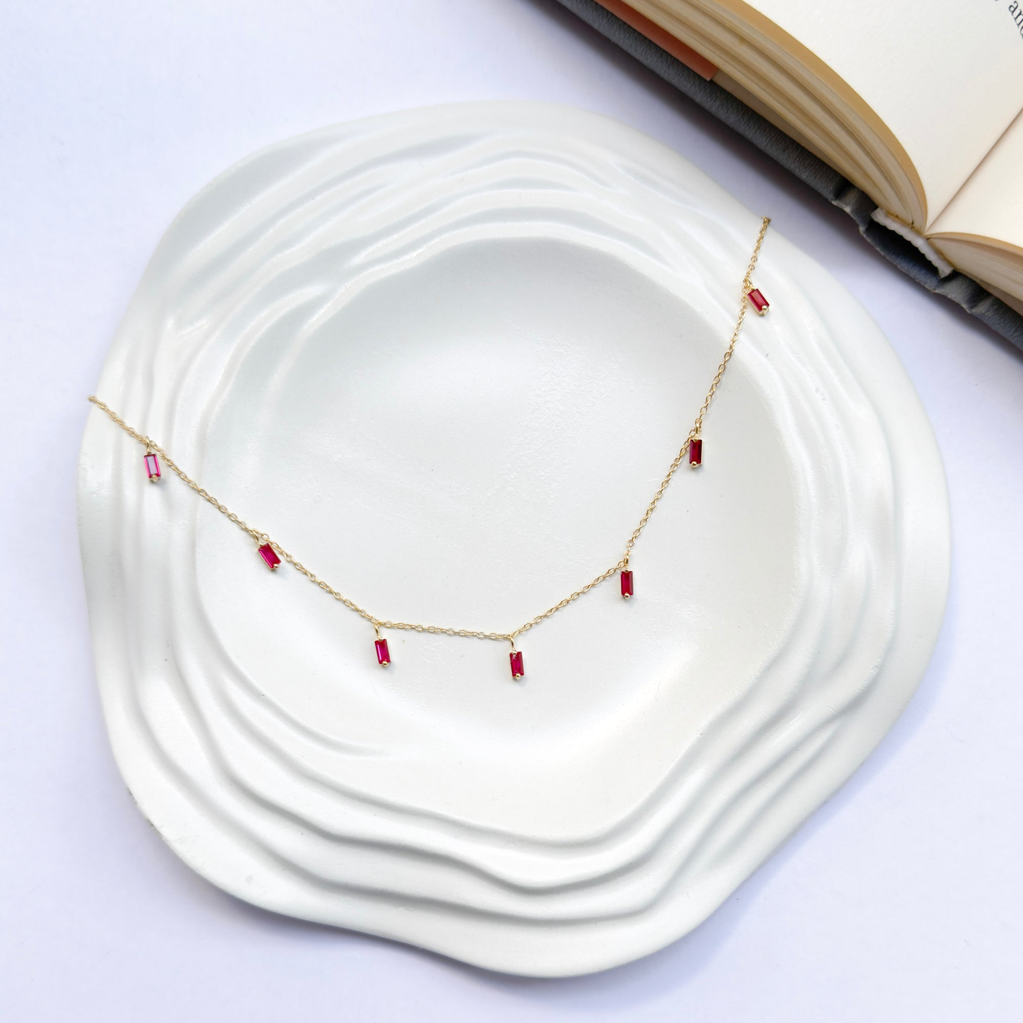Ruby Rain Necklace