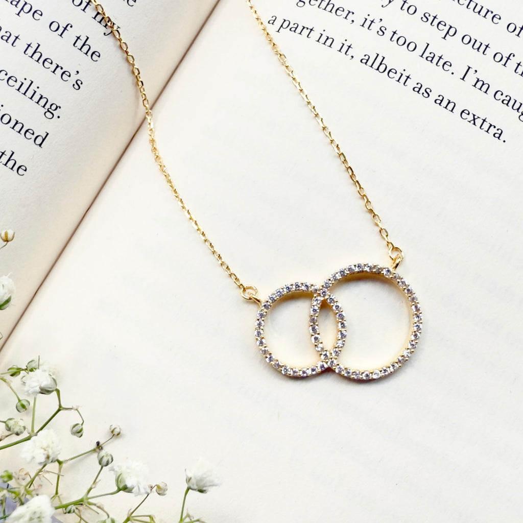Twin Circle Necklace