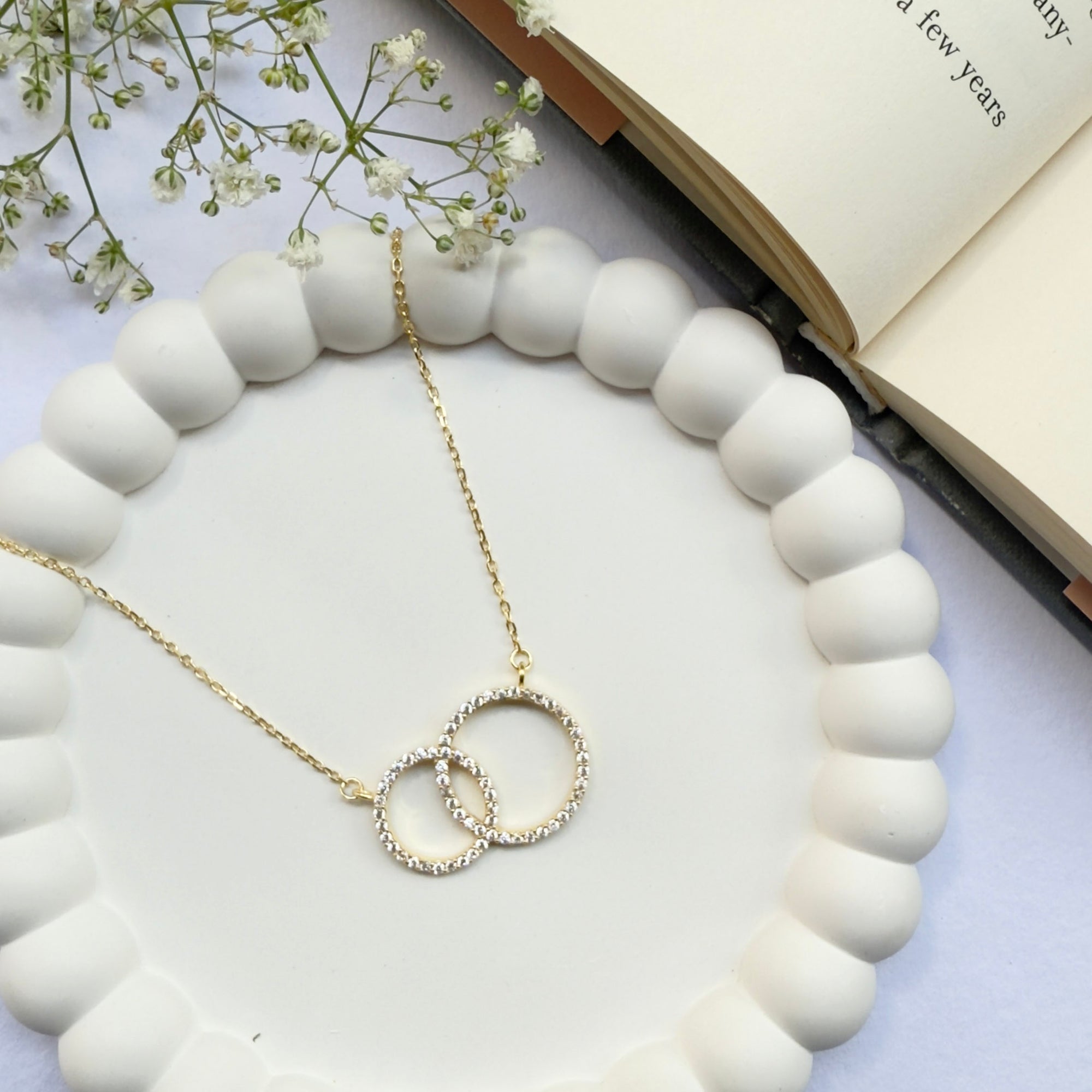 Twin Circle Necklace