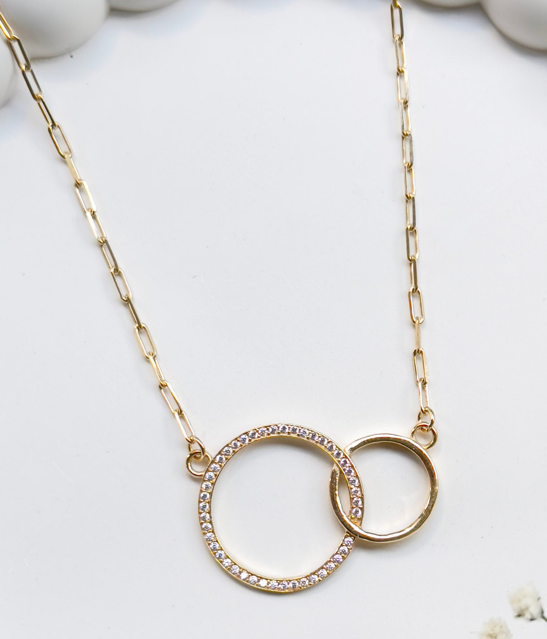 Double Ring Necklace