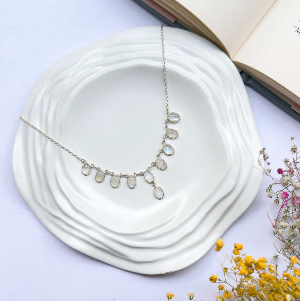 Rainbow Moonstone Necklace