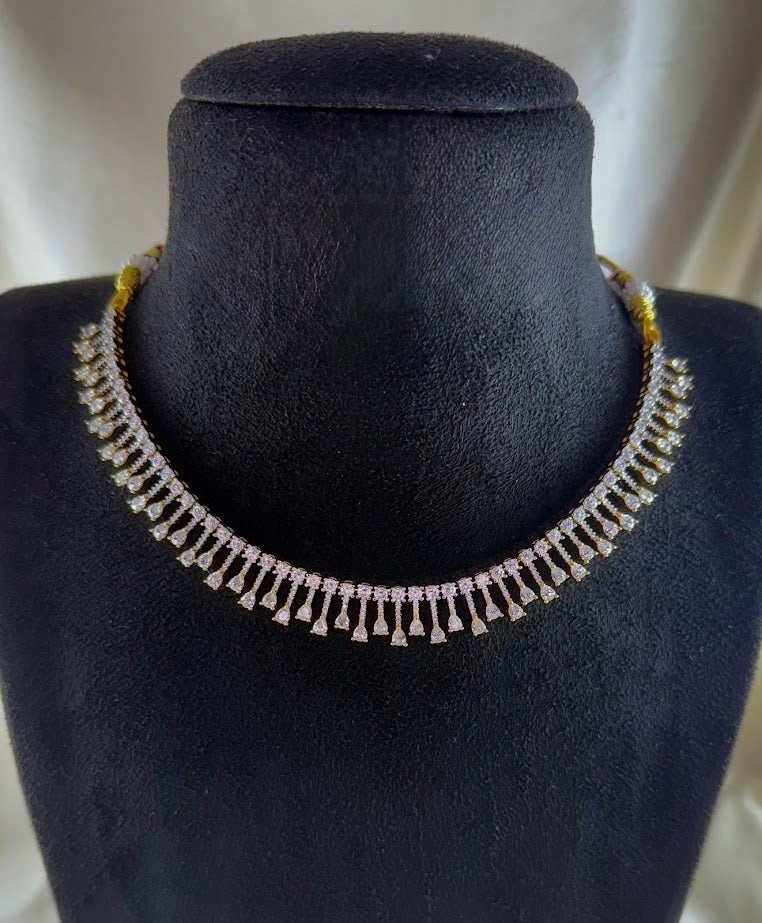 Crystal White Necklace Set