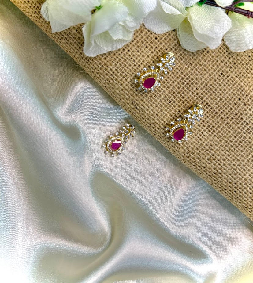 Ruby Tilak Design Pendant Set