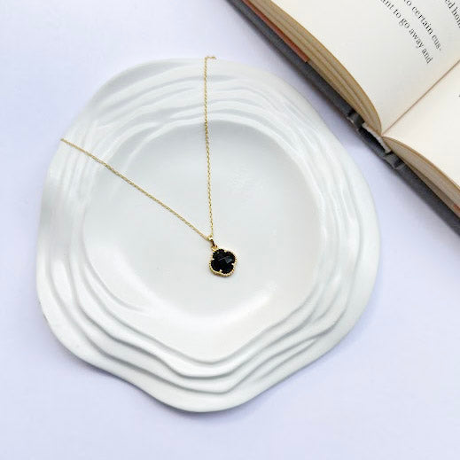 Moonlit Clover Necklace