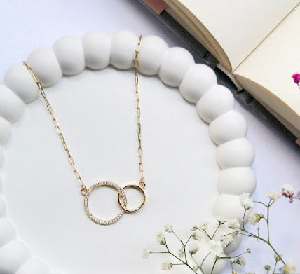 Double Ring Necklace